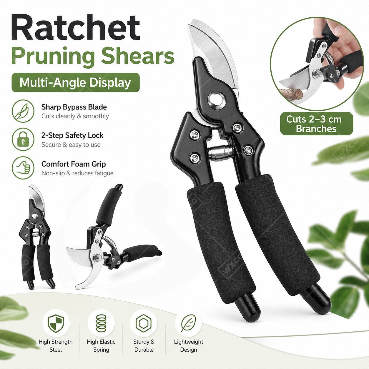Gardening Tools To Cut Branches - Tesoura de Aço Inoxidável para Corte