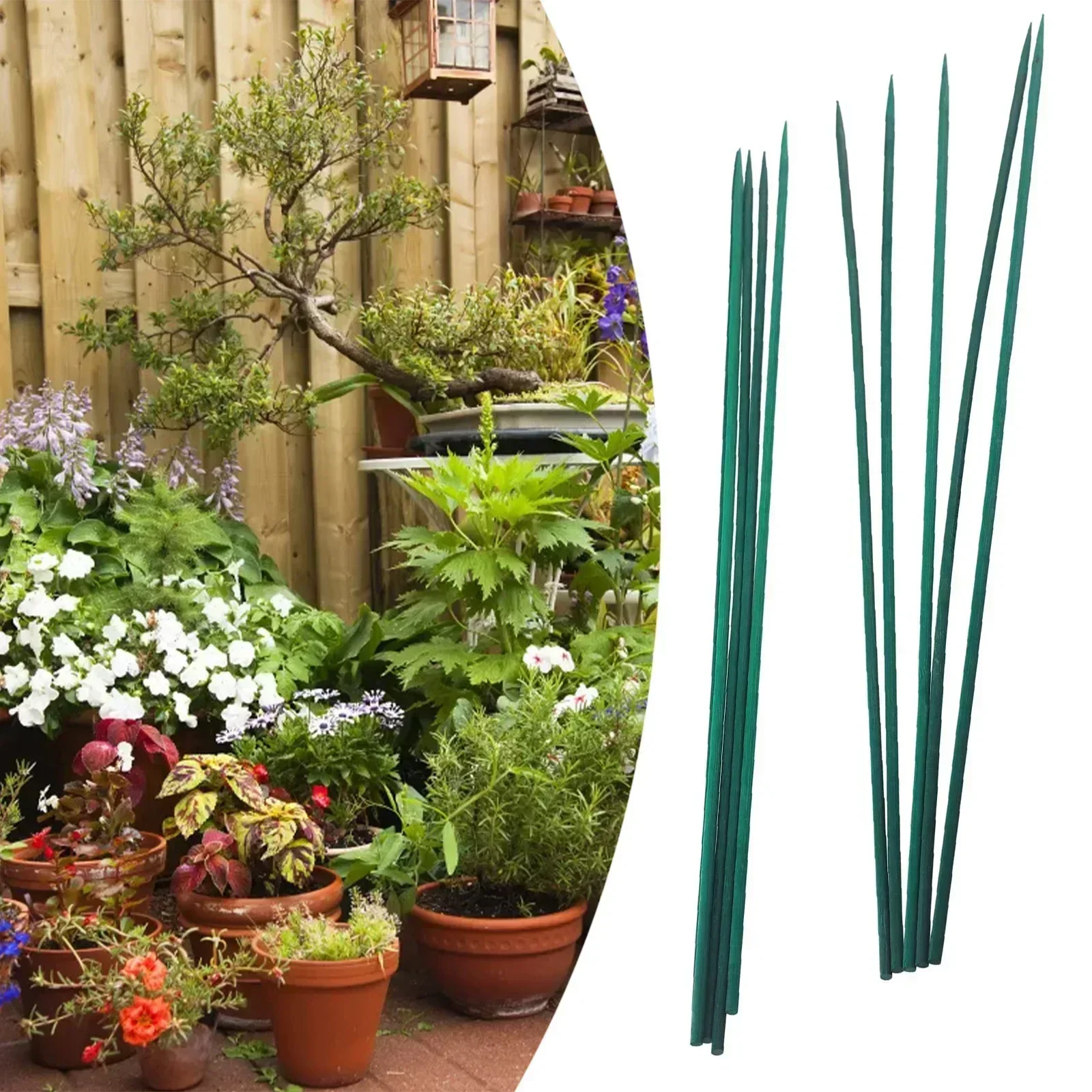 Gardening Tools Green - 10pc 40cm kit de estaca de