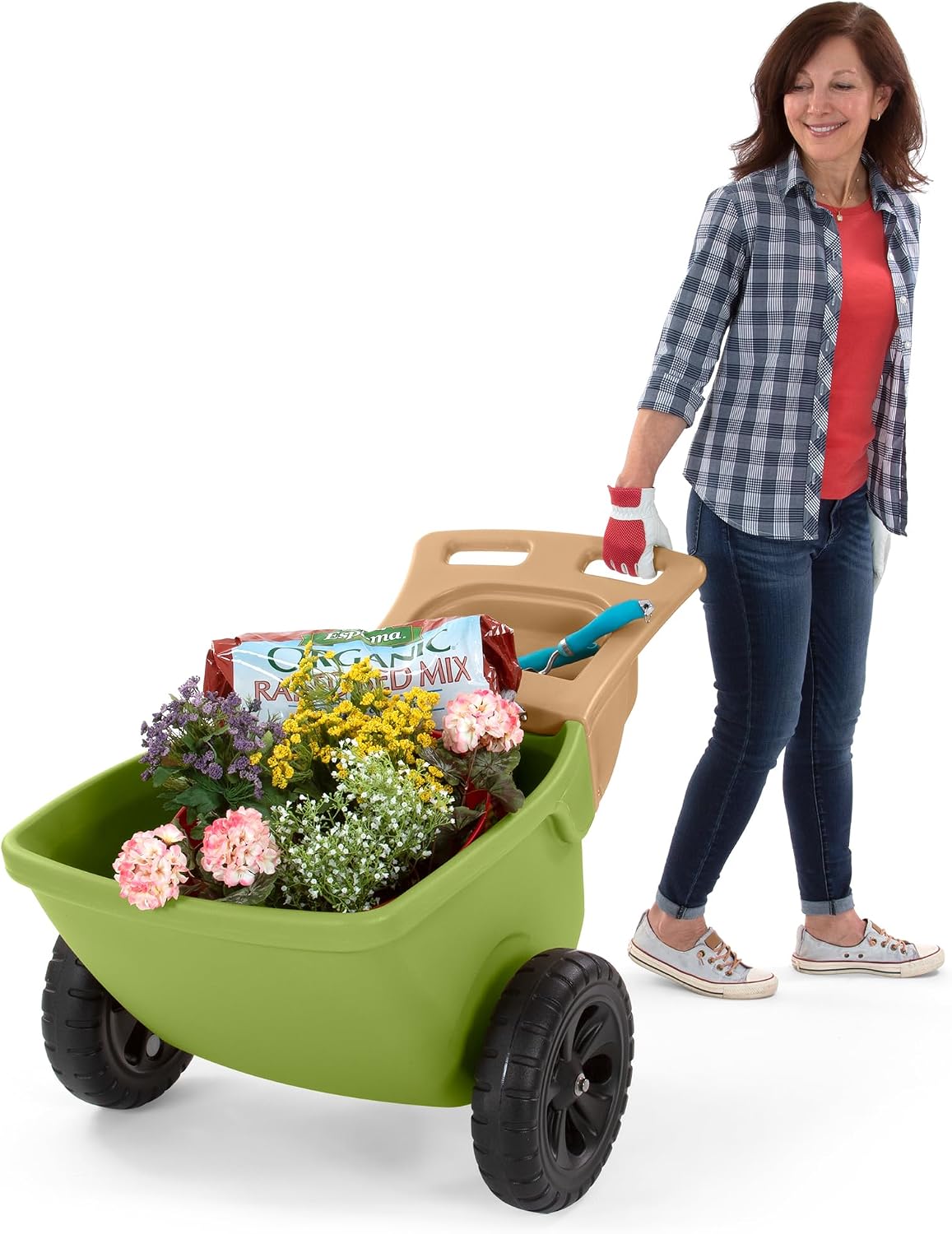 Gardening Tools Made In Usa - Carrinho de Mão Durável com Rodas