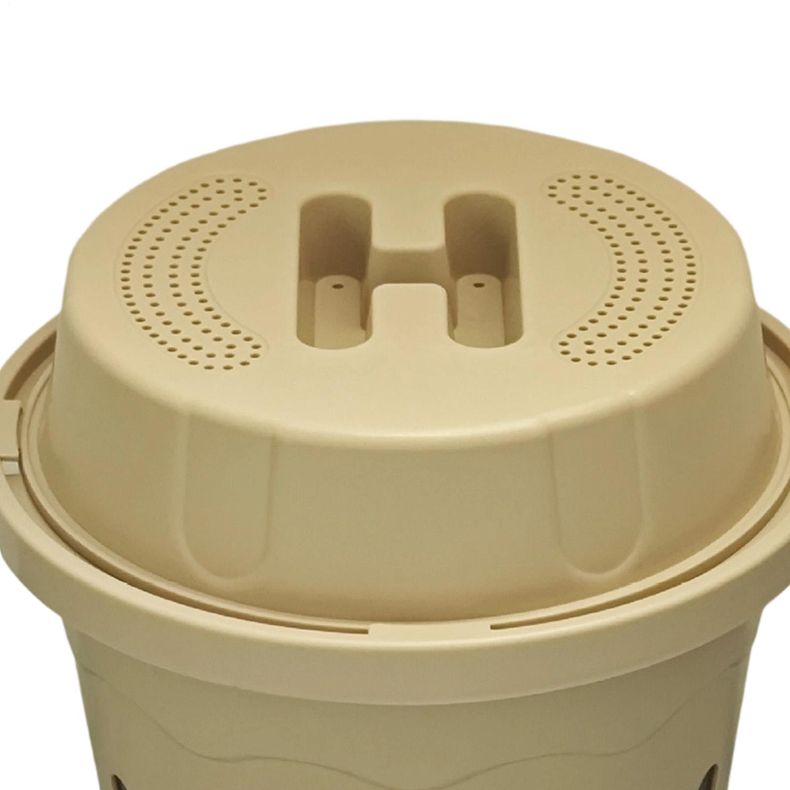 Compost Bin - Compostor de minhocas enterrado com furos