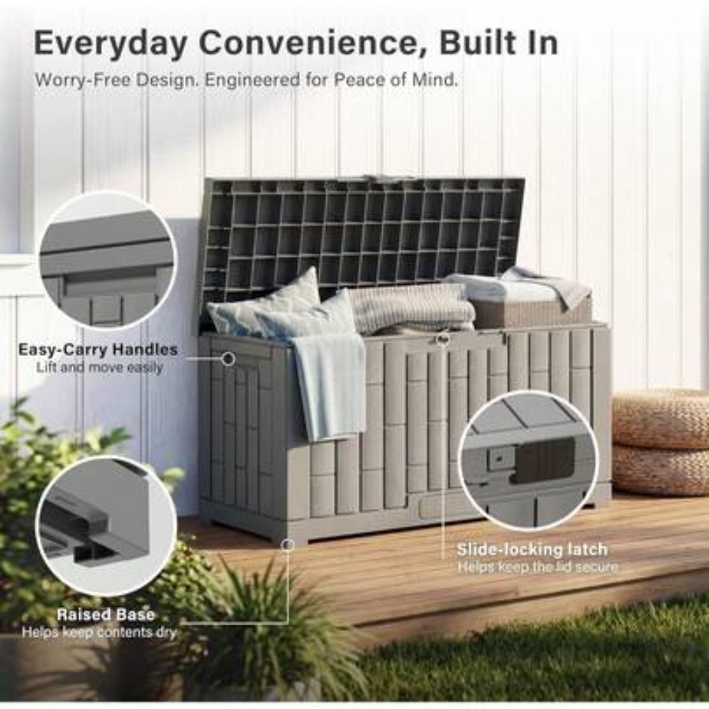 Gardening Tools Box - Caixa de Armazenamento Externa de 60