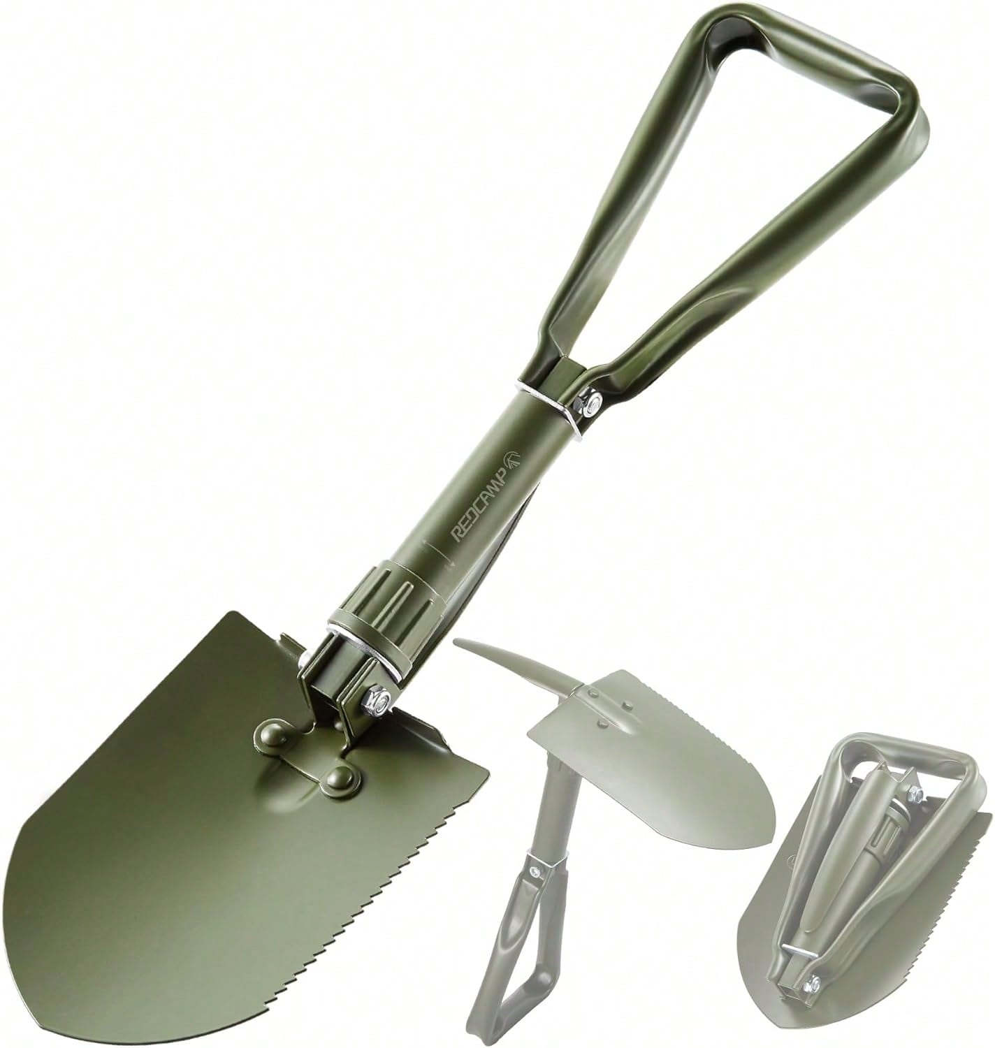 Gardening Tools Green - Pá de camping dobrável de 23