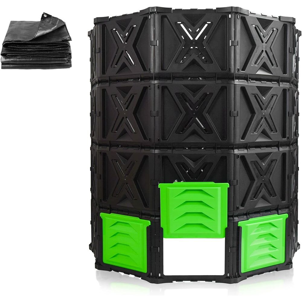 Compost Bin - Lixeira de compostagem grande XXL externa