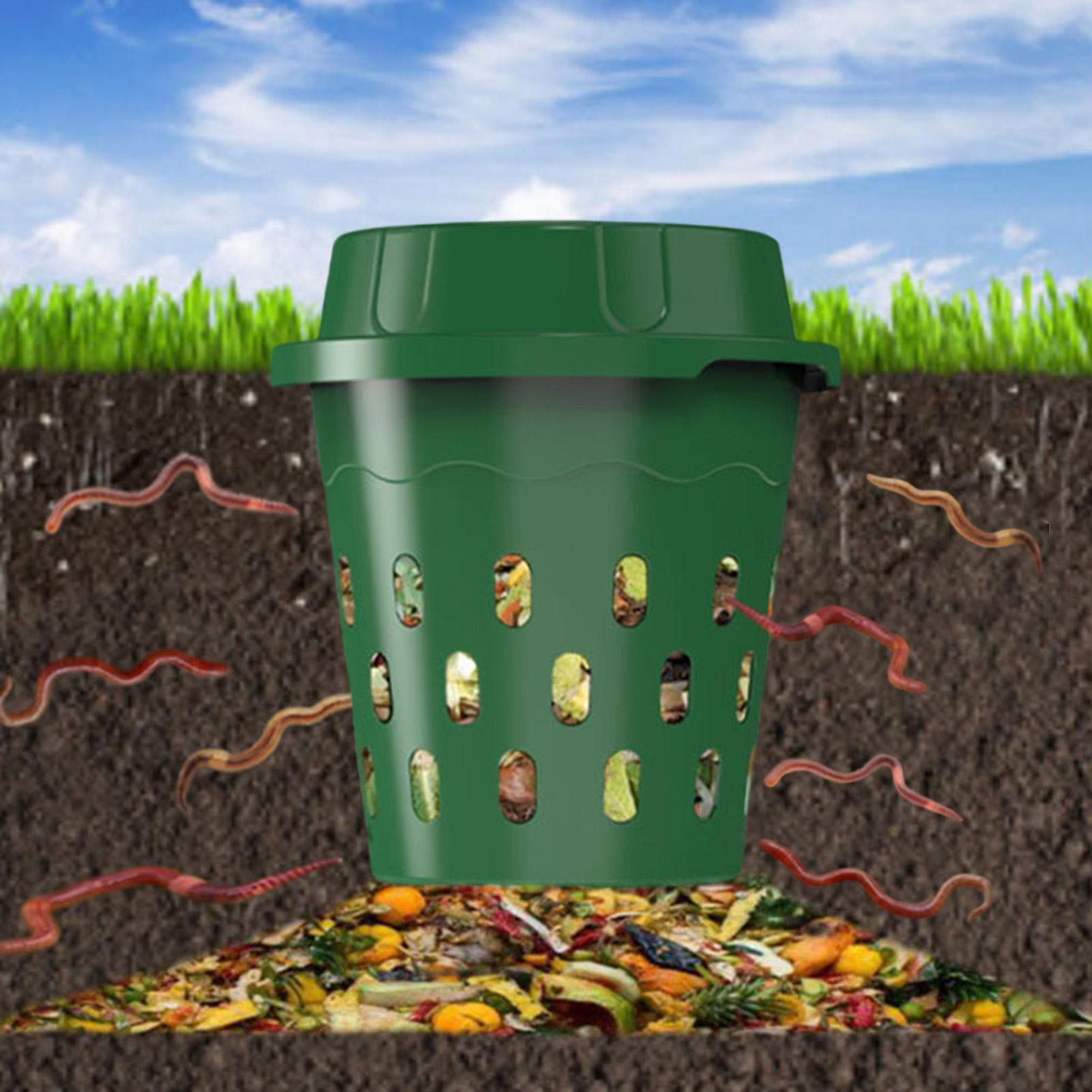 Compost Bin - Compostor de minhocas enterrado para produção