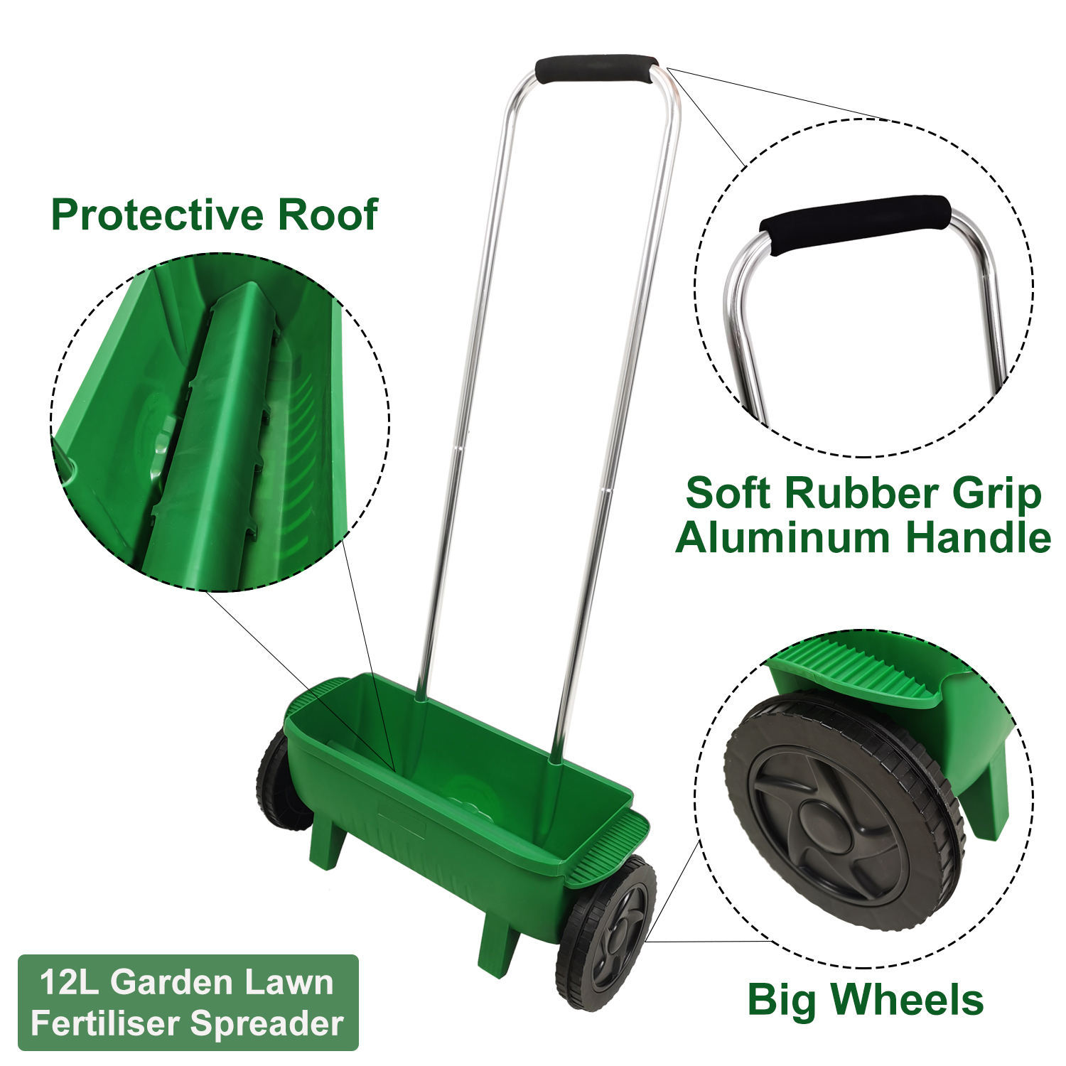 Distribuidor de Fertilizante e - Grass Seed Spreader avaliação e preço
