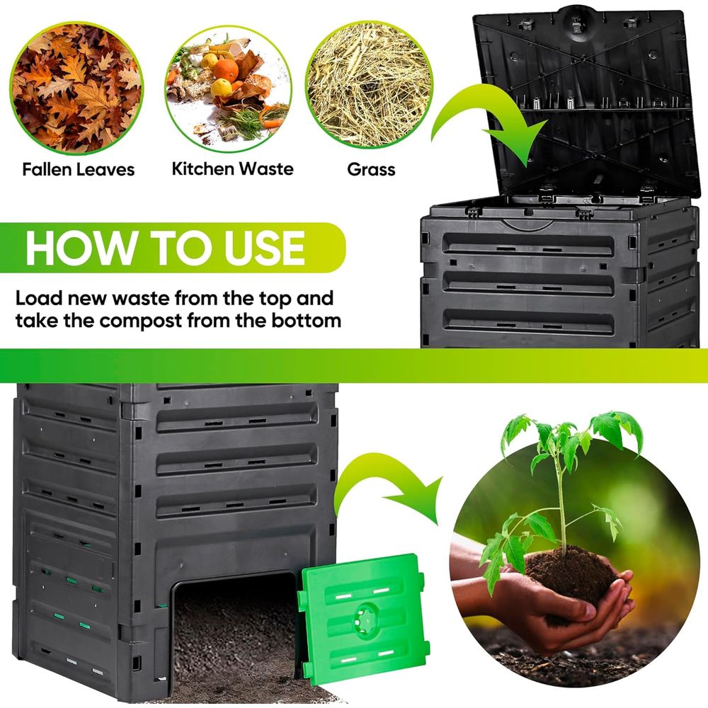 Composteira de Jardim de 120 G - Compost Bin avaliação e preço