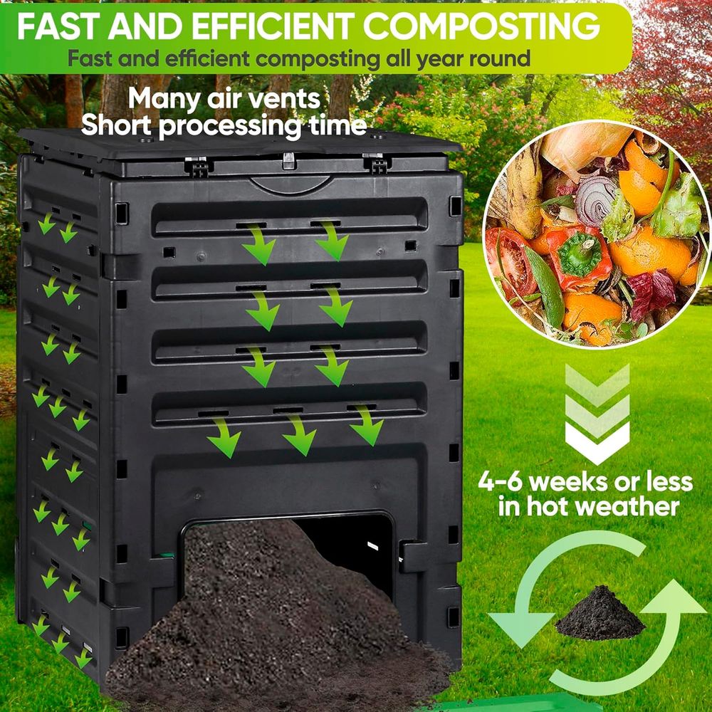 Composteira de Jardim de 120 G - Compost Bin avaliação e preço