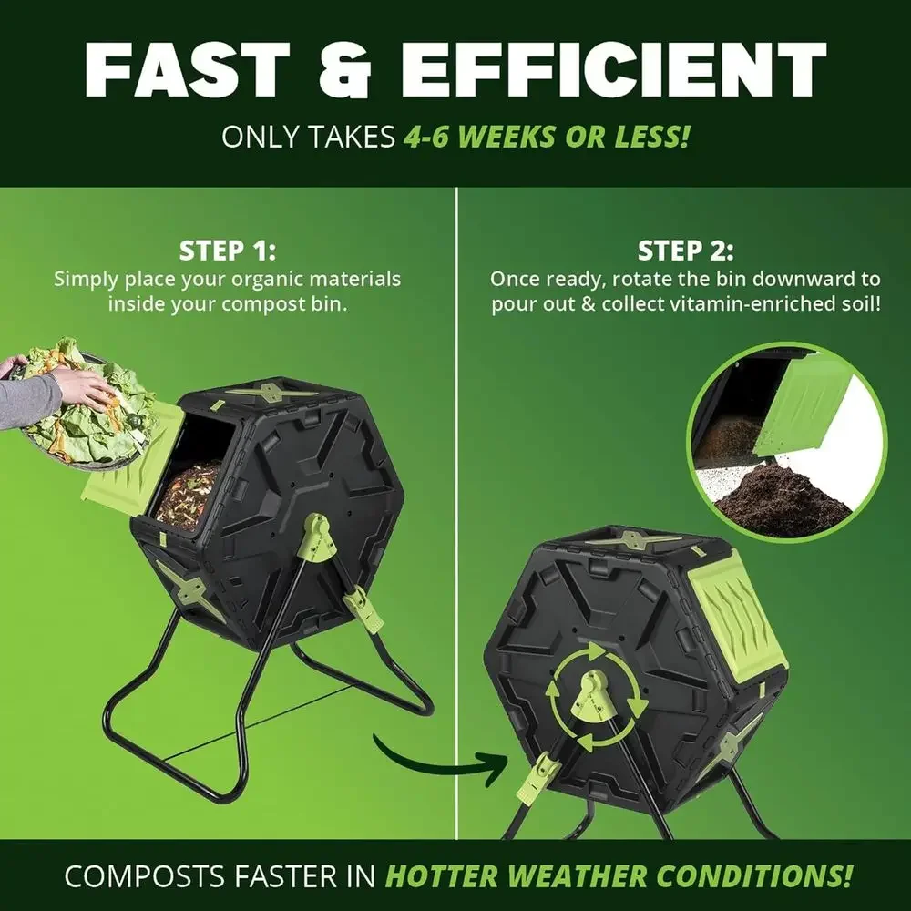 Composteira Rotativa de 21 Gal - Compost Bin avaliação e preço