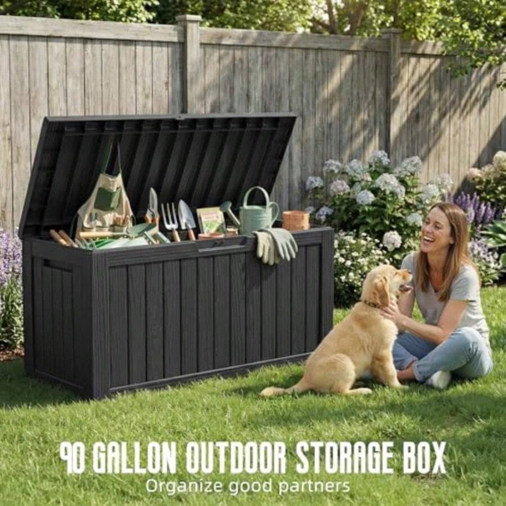 Caixa de Armazenamento Externa - Gardening Tools Box avaliação e preço