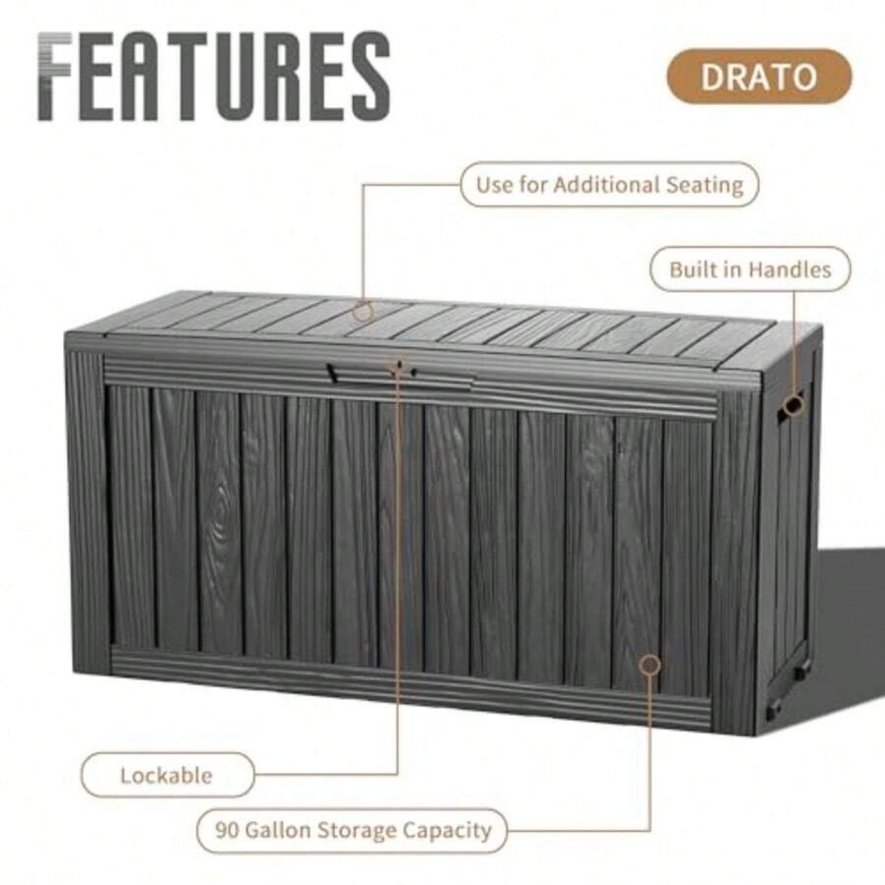 Caixa de Armazenamento Externa - Gardening Tools Box avaliação e preço