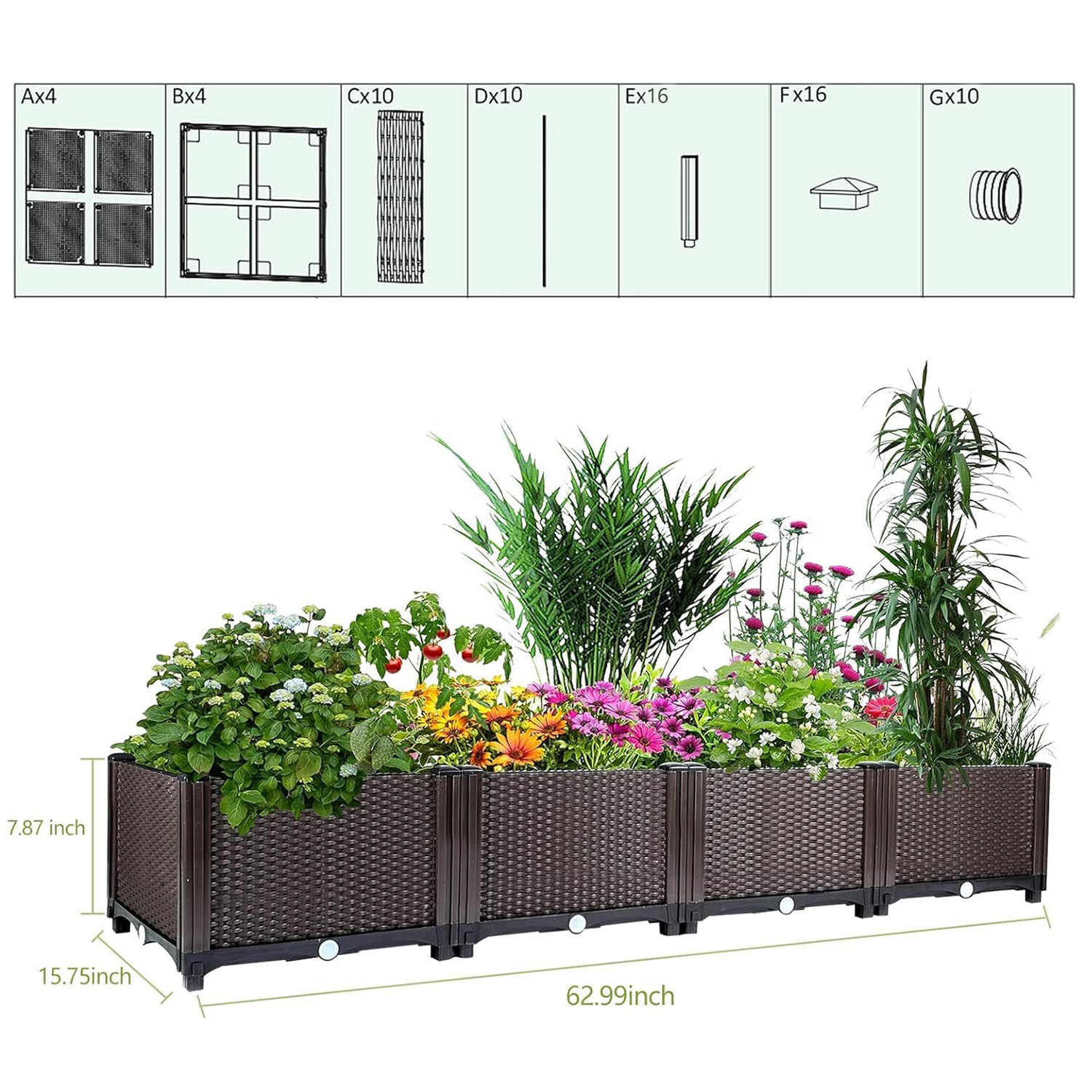Canteiro Elevado Autoirrigável - Gardening Tools Green avaliação e preço