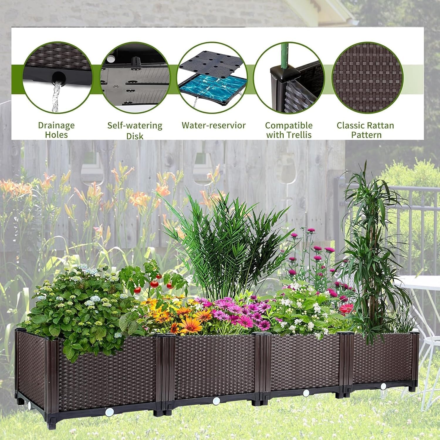 Canteiro Elevado Autoirrigável - Gardening Tools Green avaliação e preço