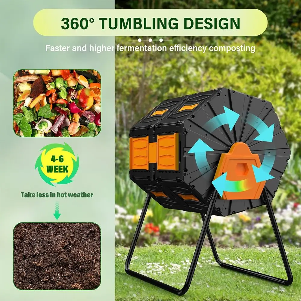 Compostor de Dupla Câmara de 4 - Compost Bin avaliação e preço