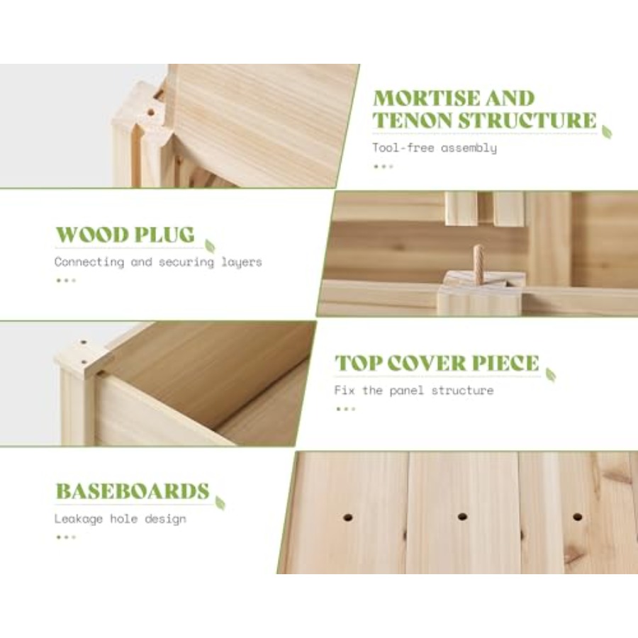 Canteiro Elevado de 3 Níveis p - Gardening Tools Box avaliação e preço