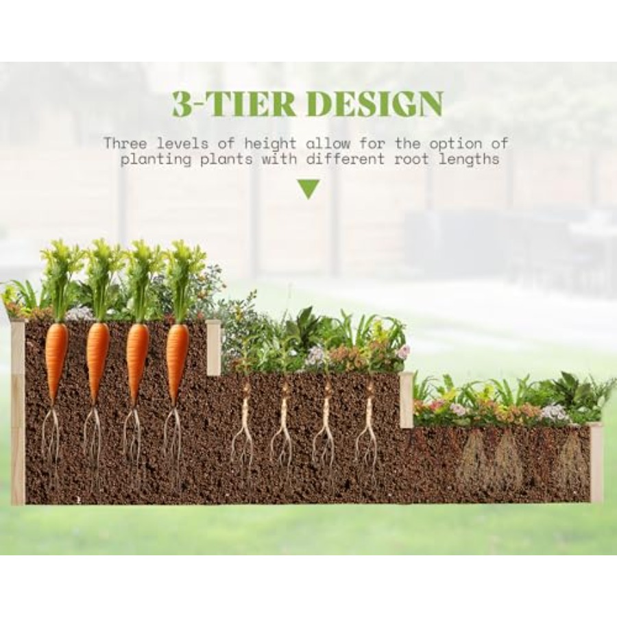 Canteiro Elevado de 3 Níveis p - Gardening Tools Box avaliação e preço