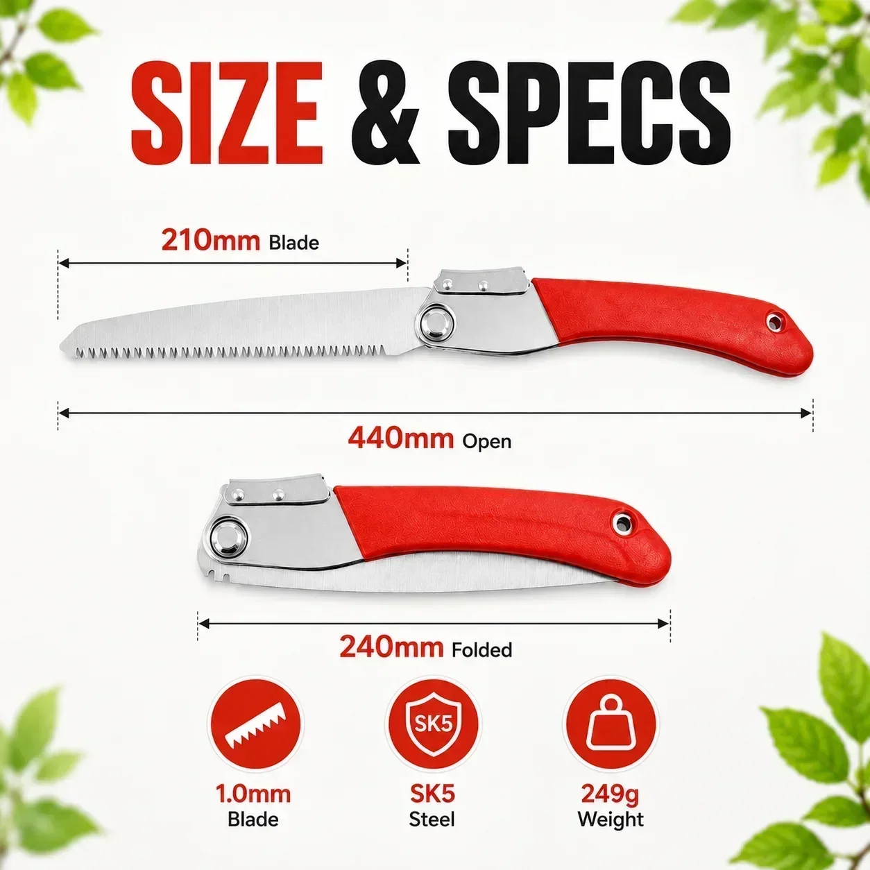 Serra de Poda Dobrável 210mm e - Gardening Tools To Cut Branches avaliação e preço